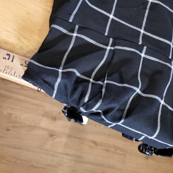 Hot Topic Black Strap Mini Dress Sleeveless Silver Buckle Stretch Small - Picture 7 of 14